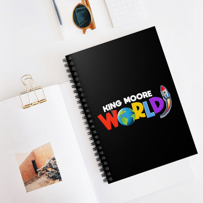 King Moore World Spiral Notebook (Black)