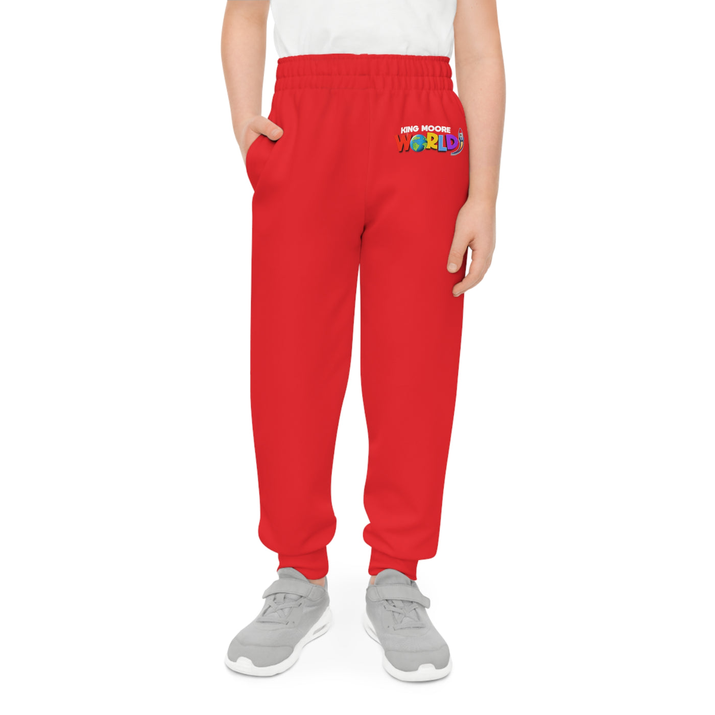 King Moore World Kids Joggers (Red) Sublimation