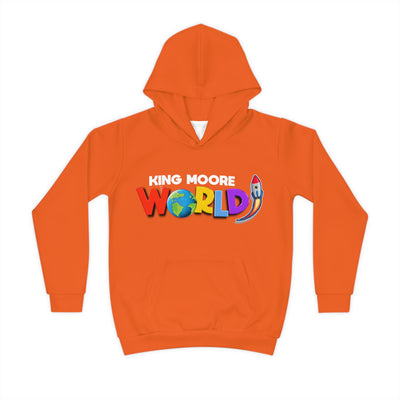 King Moore World Kids Hoodie (Orange) Sublimation