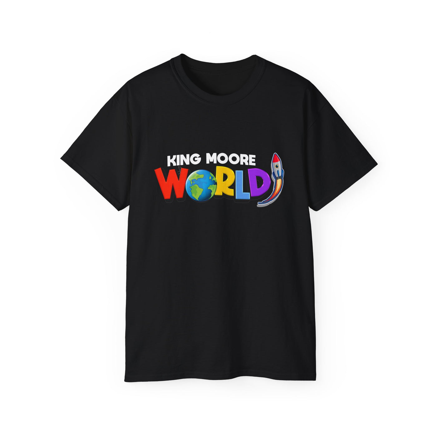 "KING MOORE WORLD" Graphic Adult T-Shirt (10 Colors)