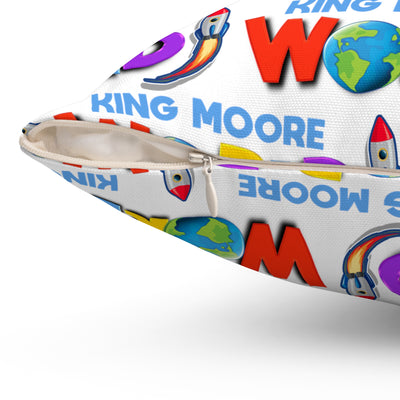 King Moore World Square Pillow