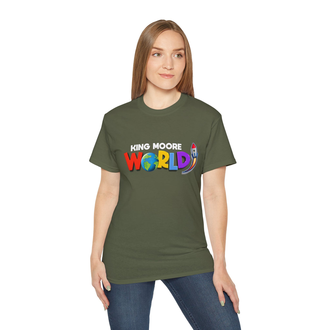 "KING MOORE WORLD" Graphic Adult T-Shirt (10 Colors)