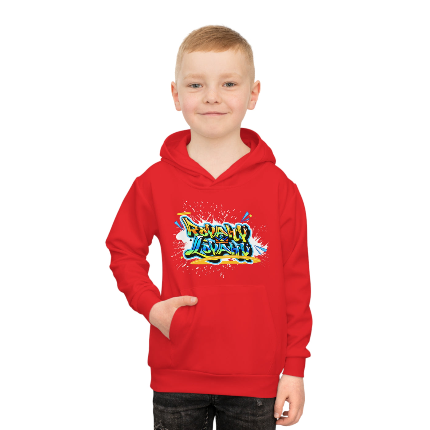 Royalty & Loyalty Kids Hoodie (Red) Sublimation