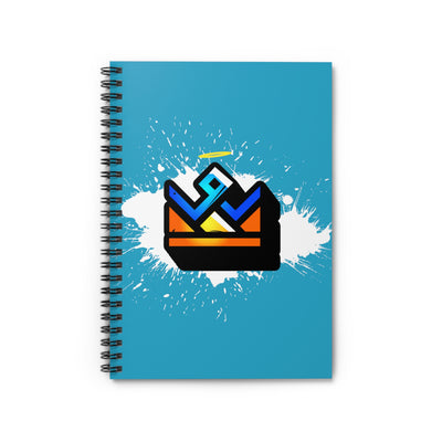 Colorful Crown Spiral Notebook (Turquoise)