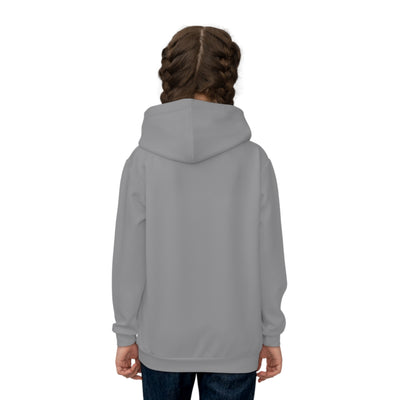 King Moore World Kids Hoodie (Gray) Sublimation