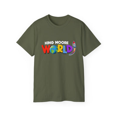 "KING MOORE WORLD" Graphic Adult T-Shirt (10 Colors)