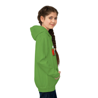 King Moore World Kids Hoodie (Green) Sublimation