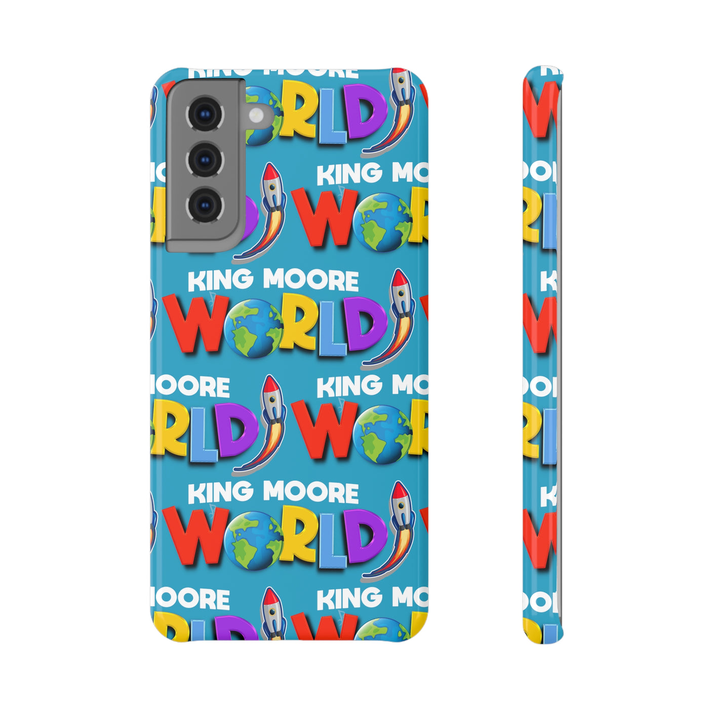King Moore World Samsung Case (Turquoise)
