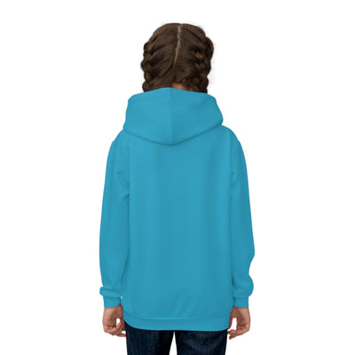 King Moore World Kids Hoodie (Turquoise ) Sublimation