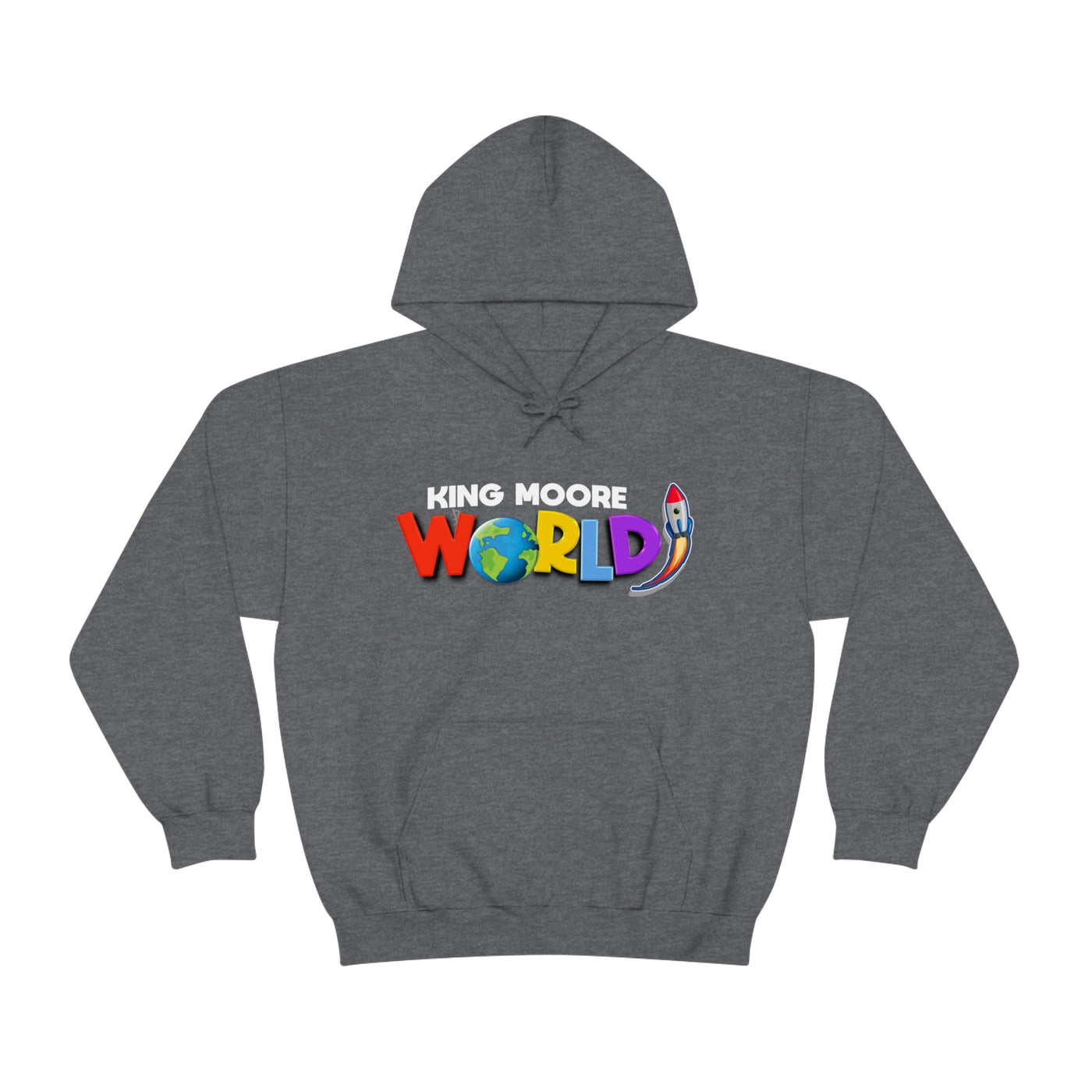 King Moore World Adult Unisex Hoodie (12Colors) - White Name