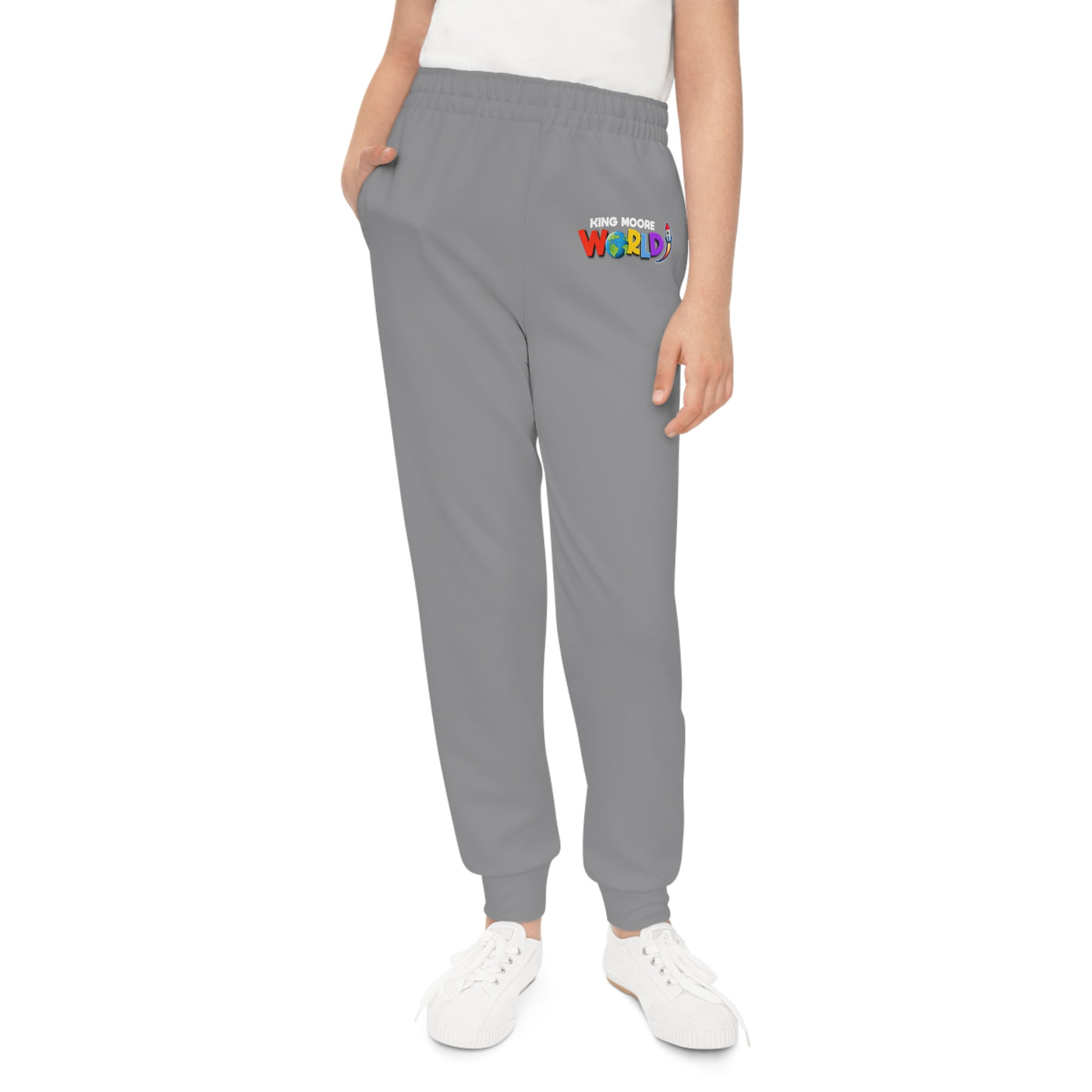 King Moore World Kids Joggers (Gray) Sublimation
