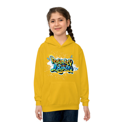 Royalty & Loyalty Kids Hoodie (Yellow) Sublimation