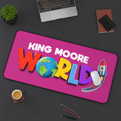 King Moore World Desk Mat (Pink)