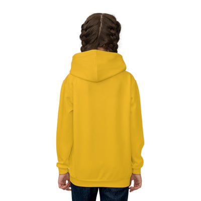 Colorful Crown Kids Hoodie (Yellow) Sublimation