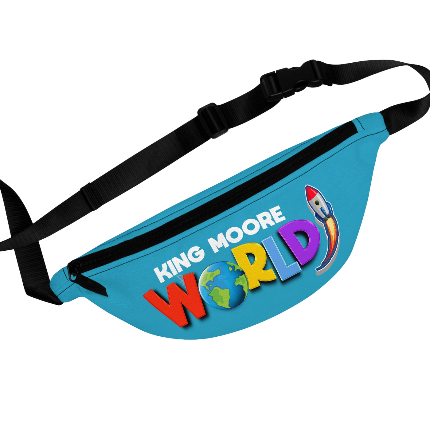 Small King Moore World Fanny Pack (Turquoise)