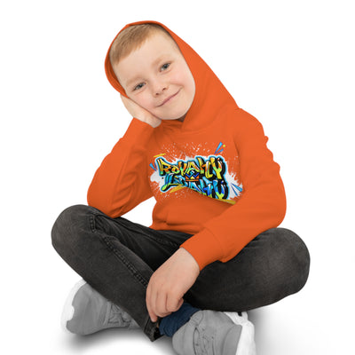 Royalty & Loyalty Kids Hoodie (Orange) Sublimation