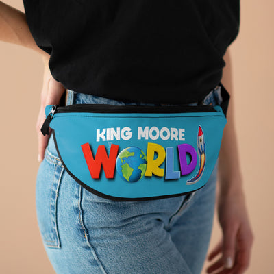 Small King Moore World Fanny Pack (Turquoise)