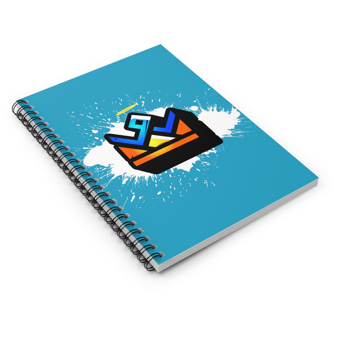 Colorful Crown Spiral Notebook (Turquoise)