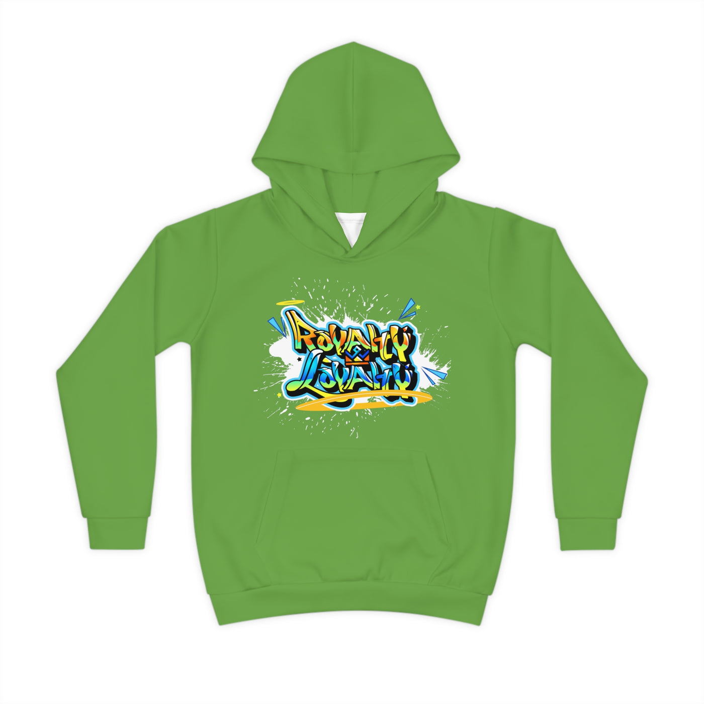 Royalty & Loyalty Kids Hoodie (Green) Sublimation