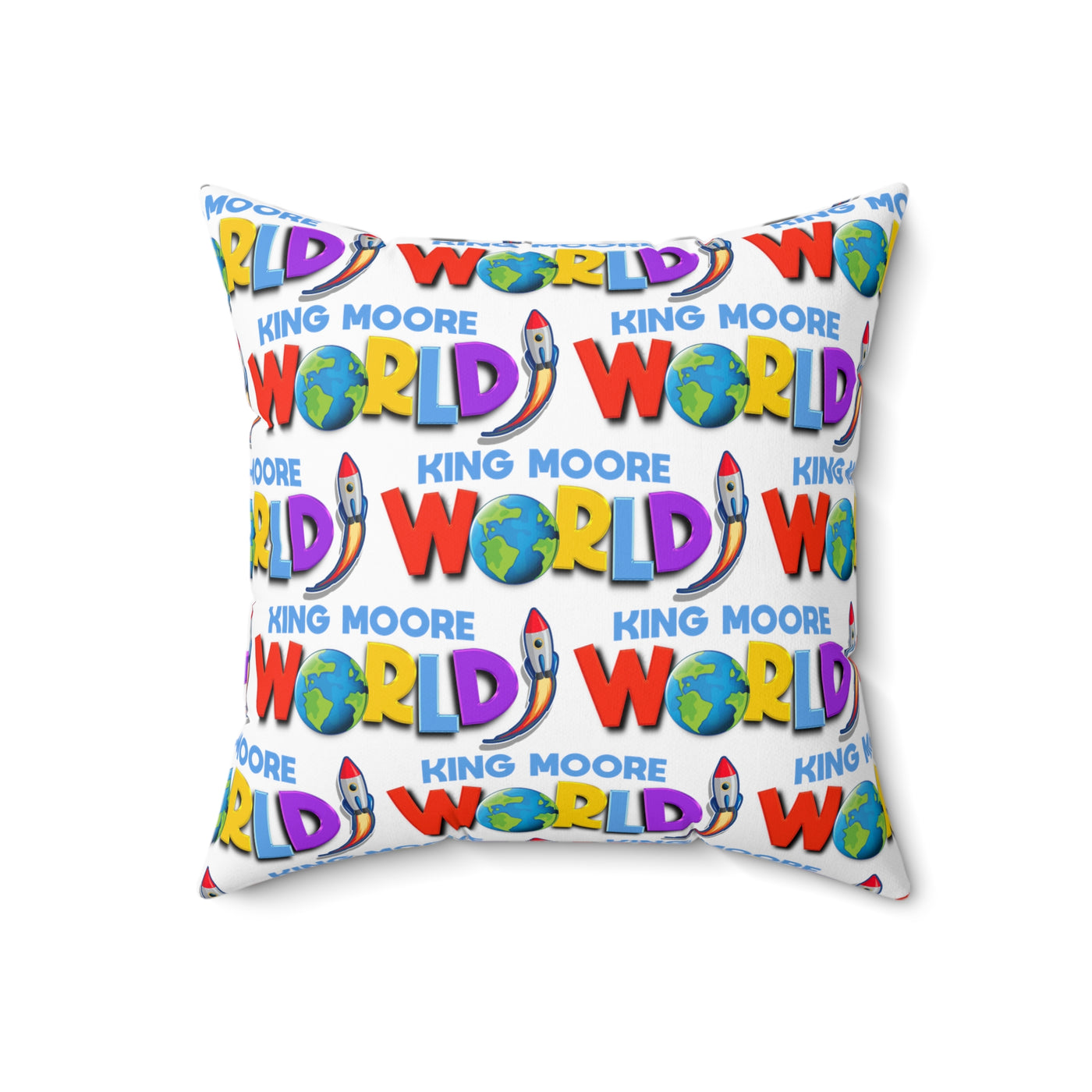 King Moore World Square Pillow