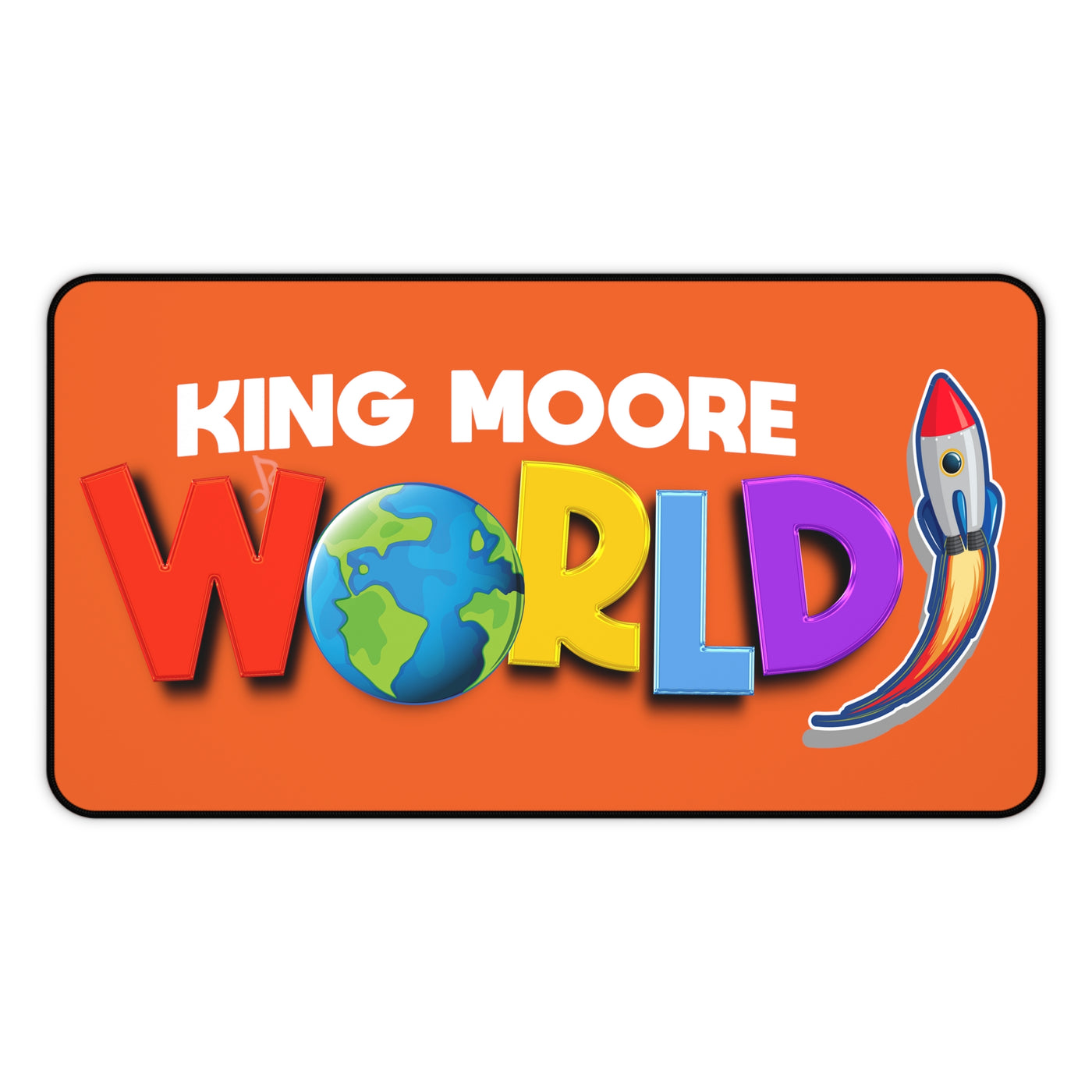 King Moore World Desk Mat (Orange)