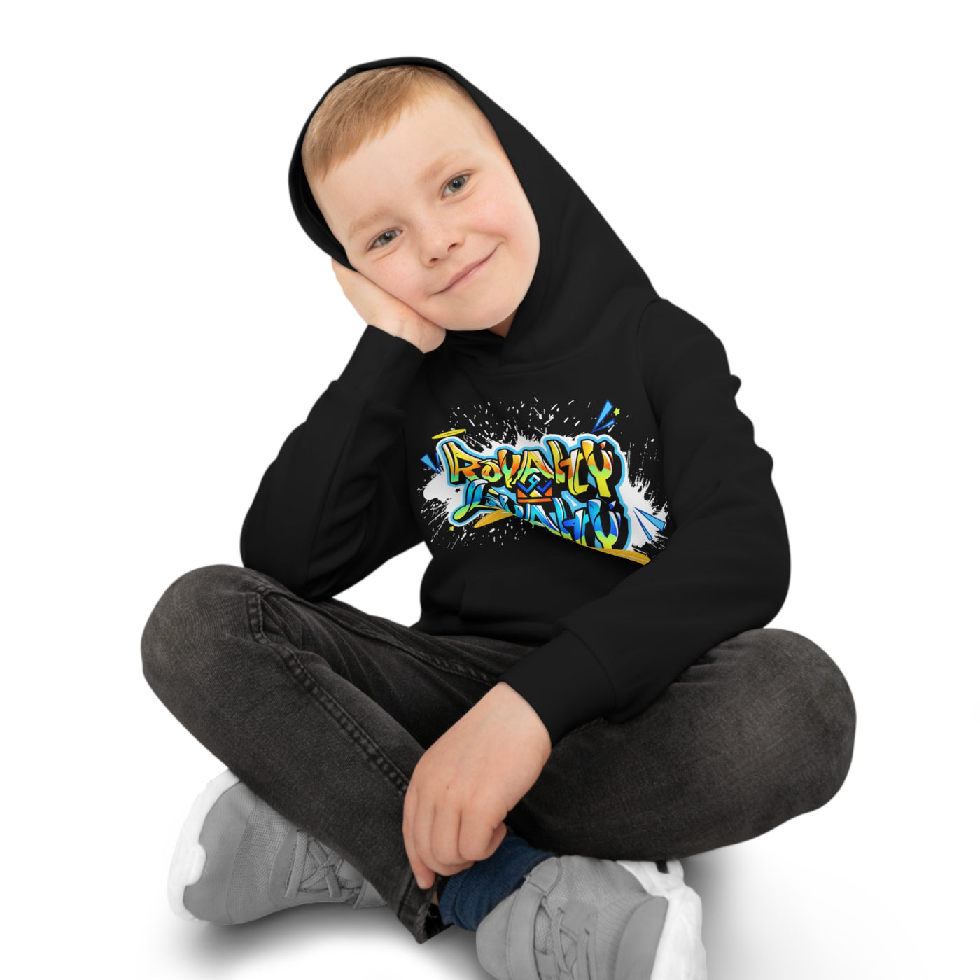 Royalty & Loyalty Kids Hoodie (Black) Sublimation