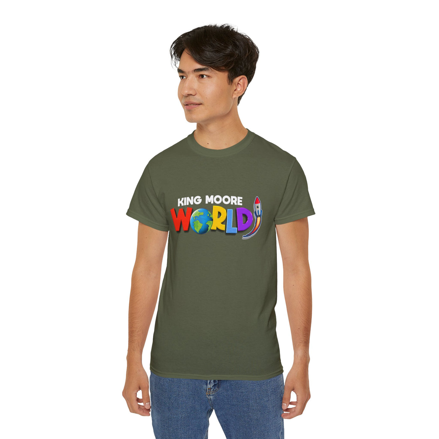 "KING MOORE WORLD" Graphic Adult T-Shirt (10 Colors)