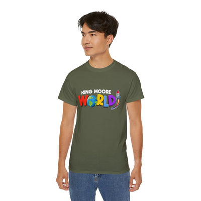 "KING MOORE WORLD" Graphic Adult T-Shirt (10 Colors)