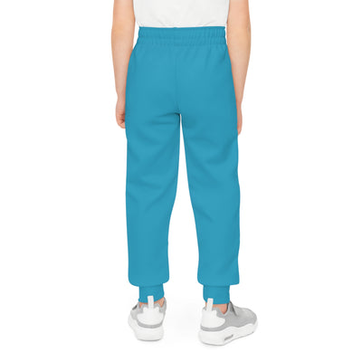 Colorful Crown Kids Joggers (Turquoise)