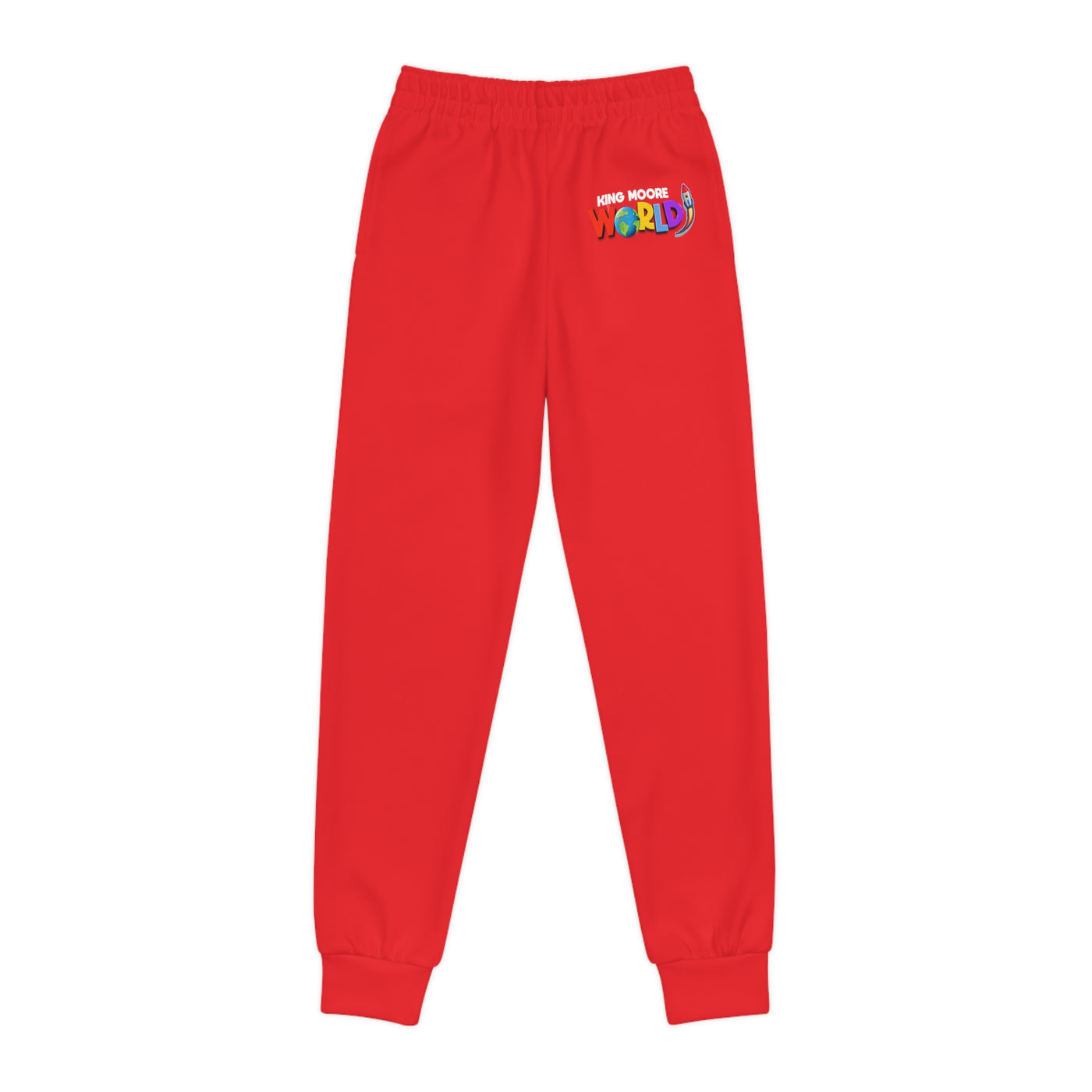 King Moore World Kids Joggers (Red) Sublimation
