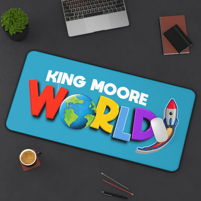 King Moore World Desk  Mat (Turquoise)