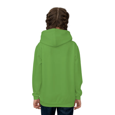 Colorful Crown Kids Hoodie (Green)  Sublimation