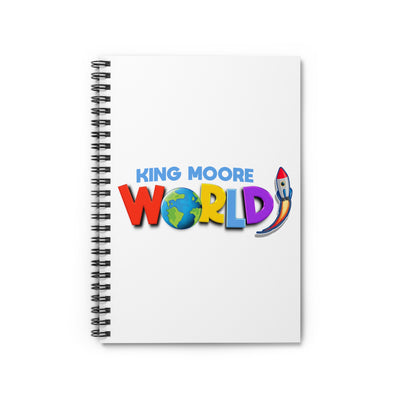 King Moore World Spiral Notebook (White)