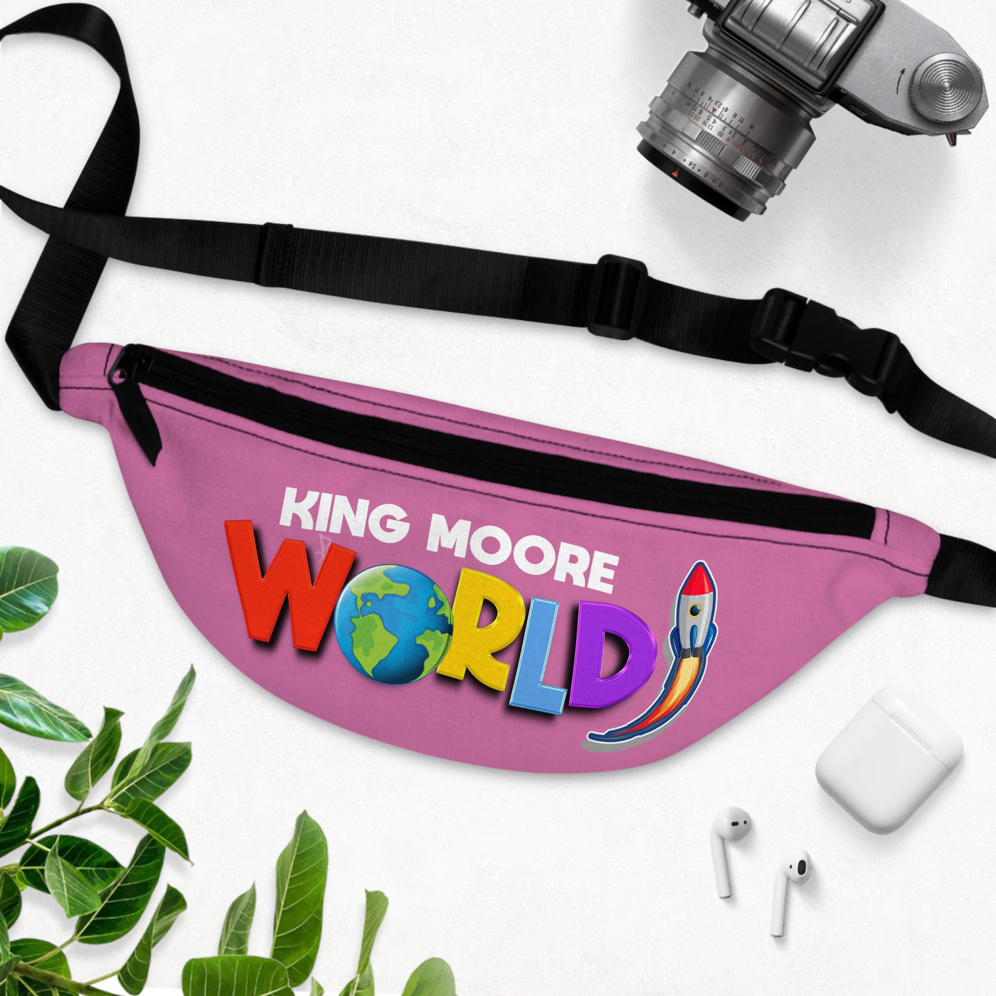Small King Moore Fanny Pack (Light Pink)